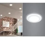 Runder Led Deckeneinbaustrahler Aura Wei&szlig; Matt &Oslash; 8,2cm