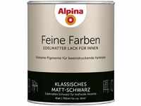 Alpina - Feine Farben Lack Klassisches Matt-Schwarz 750ml Buntlacke