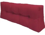 Palettenkissen R&uuml;ckenkissen Eco Elements Rot, 120x40x10 Cm - Beautissu