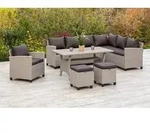 Palma Eckset 1 Eckbank 1 Sessel2 Hocker1 Tischaufl