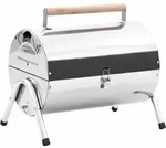 Tragbarer Tisch-holzkohlegrill Edelstahl Doppelrost Vidaxl