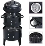 Vidaxl 3-in-1 Charcoal Smoker Bbq Grill 40x80 Cm