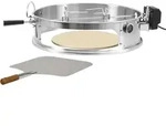 Edelstahl Pizzaring Set Mit Grillspie&szlig; F&uuml;r &Oslash; 57 Cm Kugelgrill - Bbq-toro