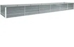 Garten-hochbeet Verzinkter Stahl 480x80x45 Cm Grau - Vidaxl