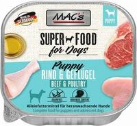 Mac's Dog Puppy Gefl&uuml;gel - Herz & Leber - 10 X 150g Nasses Hundefutter F&uuml;r