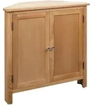 Eckschrank 80x33,5x78 Cm Massivholz Eiche Vidaxl
