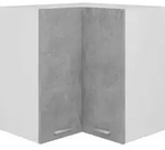 Vidaxl Hanging Corner Cabinet "lyon" Concrete Grey 57x57x60 Cm Engineered Wood