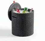 Cool Stool Couchtisch / Isothermk&uuml;hlbox Aus Kunstharz 39 L, Flechtrotan-imitation,
