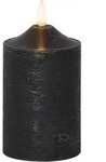 Star Trading - Led Echtwachskerzen 'flamme', Schwarz, Timer, 15cm