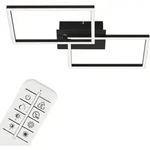 Briloner - Led Deckenleuchte Wandlampe Dimmbar Fernbedienung Cct 30w Schwarz