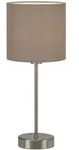 Tischleuchte Brilo Ner Leuchten Fabric, 25 W, Ip20, Taupe, Metall-stoff, Exkl. 1x