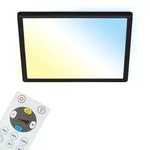Briloner - Led Panel Dimmbar Fernbedienung Ultraflach Cct 18w Schwarz Kunststoff