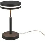 Kleine Led Tischleuchte Franklin Rund, Anthrazit, H&ouml;he 25cm