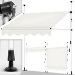 Tillvex Balkonmarkise 350 Cm Beige Gelenkarm Markise Klemmmarkise Sonnenmarkise