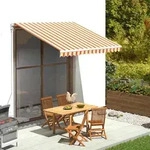 Markisenbespannung Gelb Und Orange 3x2,5 M Vidaxl