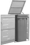 M&uuml;lltonnenbox F&uuml;r 1 Tonne 69x77,5x112,5 Cm Edelstahl - Vidaxl