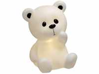 Niedliche Nachttischlampe in Form von Teddybär, weiß, 24,5 x 22 x 30 cm...