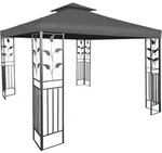 Pavillon Ersatzdach Wasserdicht Mit Pvc Beschichtung 3 X 3 Meter - Anthrazit -