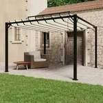 Pergola Mit Lamellendach 3x3 M Creme Stoff Und Aluminium Vidaxl