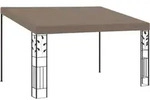 Wand-pavillon 4x3x2,5 M Taupe Vidaxl