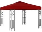 Pavillon 3x3 M Weinrot Vidaxl