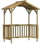 Grillpavillon Kiefernholz Impr&auml;gniert 163,5x93x210 Cm - Vidaxl
