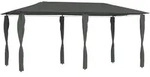 Pavillon Mit Pfostenverkleidung 2,98x5,3x2,59 M Grau 160 G/m2 Vidaxl