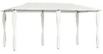 Pavillon Mit Pfostenverkleidung 2,98x5,3x2,59 M Creme 160 G/m2 Vidaxl