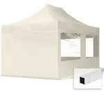 3x4,5 M Faltpavillon, Economy Stahl 30mm, Seitenteile Mit Panoramafenstern,...