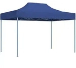 Profi-partyzelt Faltbar 3x4 M Stahl Blau Vidaxl