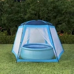 Vidaxl Poolzelt Gewebe 500x433x250 Cm Blau