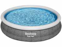 Bestway - Fast Set Rattan-Pool-Set mit Filterpumpe