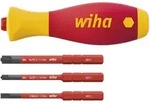 Wiha Schraubendreher Mit Bithalter Set Softfinish&reg; Slimvario&reg; Electric 4-tlg. Mit