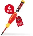 Wiha - Schraubendreher Set Gemischt Pocketmax Electric 4-tlg. Mit Verstaubarem Bit