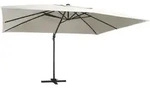 Ampelschirm Mit Led-beleuchtung Alu-mast 400x300 Cm Sandwei&szlig; - Vidaxl