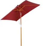 Outsunny Sonnenschirm 200 X 150 X 235 Cm Knickbarer Gartenschirm 3-stufig Einstellbar