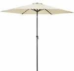 Kingsleeve Sonnenschirm 300 Cm Gro&szlig; Uv Schutz 80+ Kurbel Knickbar Wasserfest Alu
