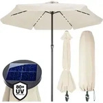 Kingsleeve - Sonnenschirm Led Beleuchtung Uv Schutz 80+ Solar Schutzh&uuml;lle 330cm