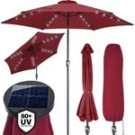 Kingsleeve Sonnenschirm Led Beleuchtung 300 Cm Uv Schutz 80+ Schutzh&uuml;lle Gro&szlig; Rund