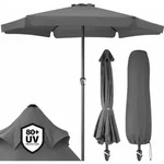 Sonnenschirm Uv Schutz 80+ Mit Schutzh&uuml;lle 330 Cm Balkon Kurbel Strandschirm Gro&szlig;