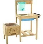Tp Toys - Holz Pflanztisch Grow Up Kinder Hochbeet & Matschk&uuml;che Natur 88x83x34 Cm