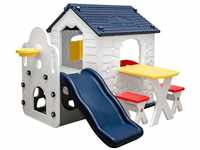Children's Playhouse with Slide 1 Year Kids Garden Cottage Indoor Playhouse - bunt