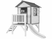 Spielhaus Beach Lodge xl in Weiß mit Rutsche in Weiß Stelzenhaus aus fsc Holz...