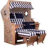 Devries Trendy Pure Greenline Des. 743 Strandkorb 135xl Pe Ant. Wh. 130x80x165 Cm