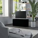 Tv-schrank Schwarz 80x34x36 Cm Holzwerkstoff Vidaxl