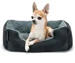 Lionto Hundebett, Weiches Kuschelbett Mit Herausnehmbarem Wendekissen &