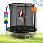 Jumpstarter Trampolin 2,5 M &Oslash; Netz 120 Kg Max. 195 Cm &Oslash; Sprungfl&auml;che - Klarfit