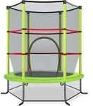 Costway - 140cm Gartentrampolin Mit Sicherheitsnetz, Trampolin Bis 45kg Belastbar,