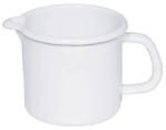 Riess Schnabeltopf &Oslash;9cm 1/2l Weiss Emaille