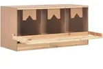 Legenest F&uuml;r H&uuml;hner 3 F&auml;cher 96x40x45 Cm Massivholz Kiefer Vidaxl